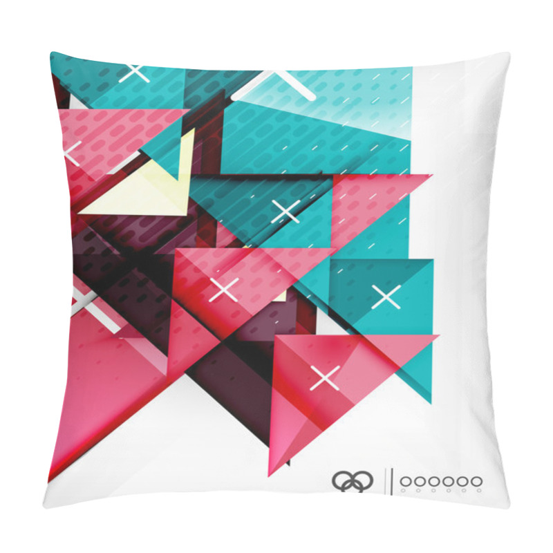 Personality  Triangles Template For Brochure | Booklet Pillow Covers