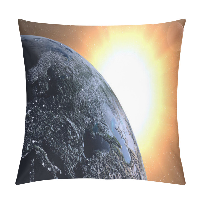 Personality  Planet Earth In Space. Pillow Covers