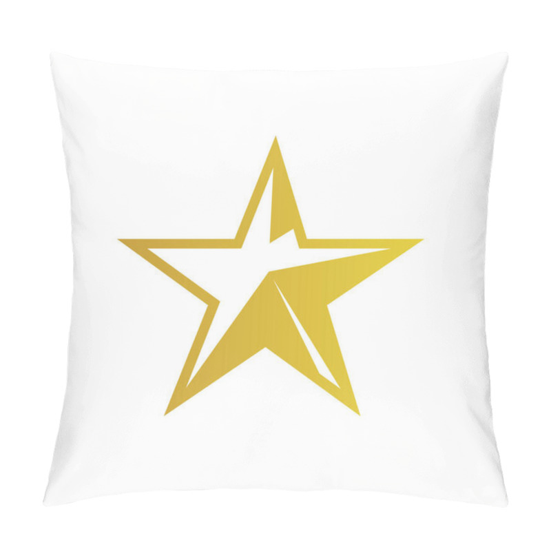 Personality  Modern Abstract Star Icon Design On A Minimal White Background Vector Illustration Pillow Covers