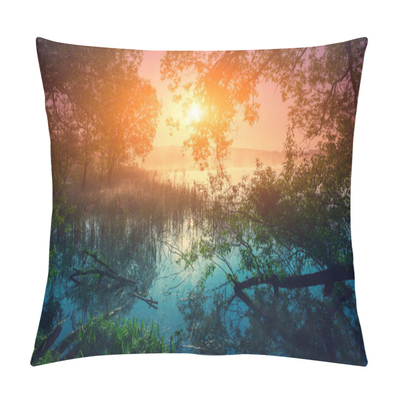 Personality  Sunrise Over The Lake Pillow Covers