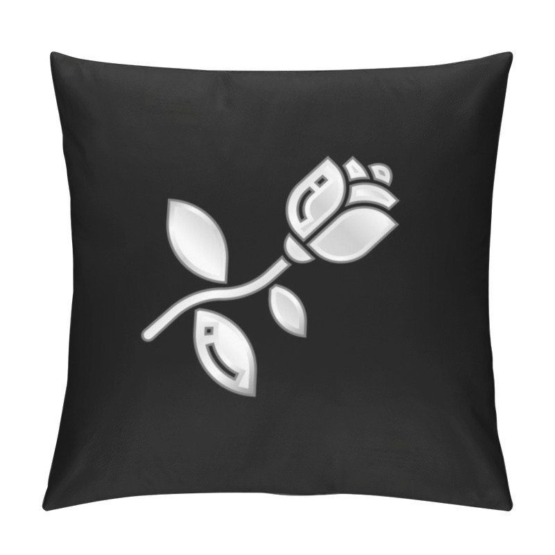 Personality  Blossom Silver Plated Metallic Icon Pillow Covers