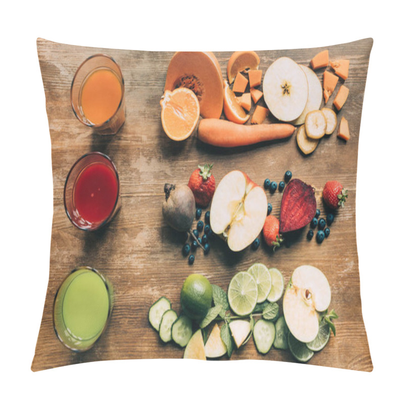 Personality  Various Smoothies In Glasses Pillow Covers