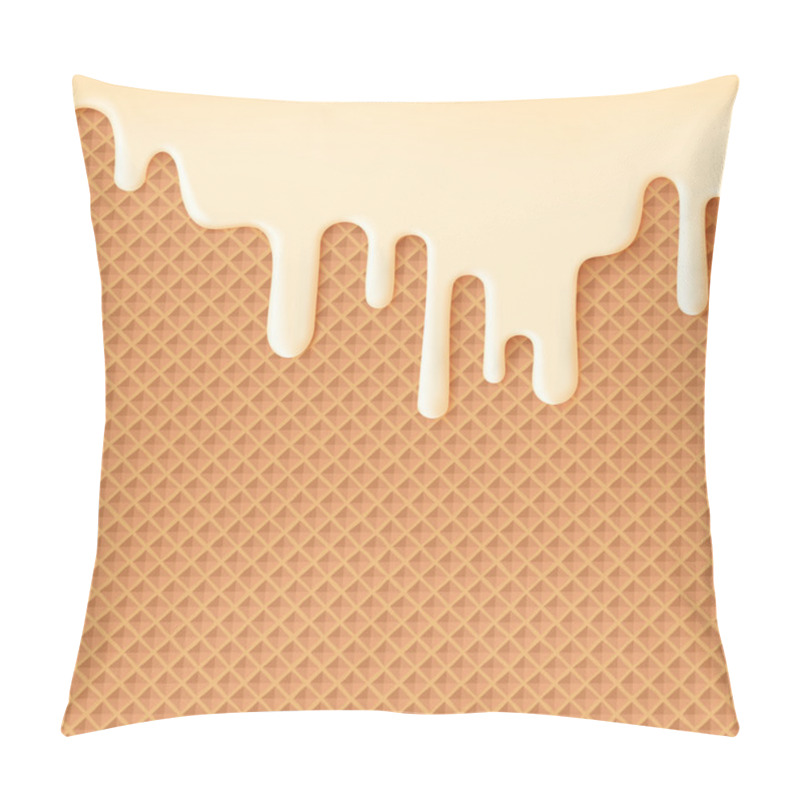 Personality  Flowing Creme Glaze On Wafer Texture Pillow Covers