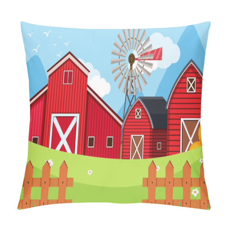 Personality  An Outdoor Scene With Farm Pillow Covers