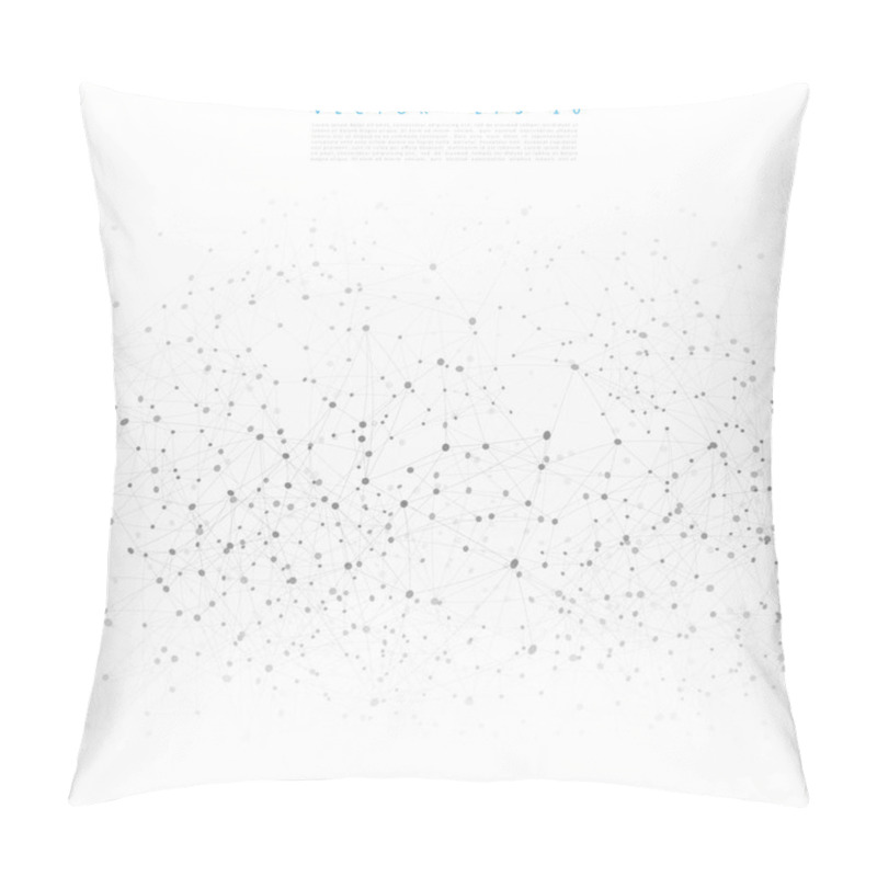 Personality  Vector Network Background Abstract Polygon Pillow Covers