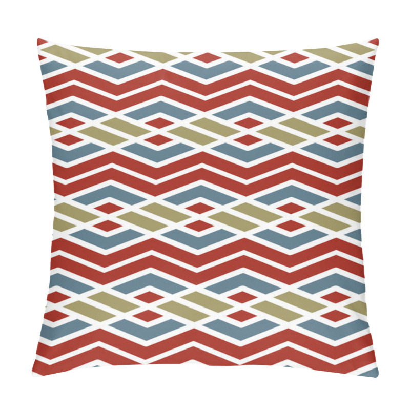 Personality  Bright Abstract Seamless Pattern With Interweave Lines. Vector P Pillow Covers