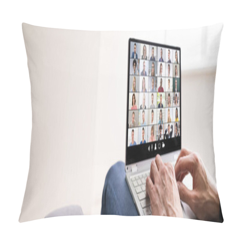 Personality  Work From Home Video Conference Webinar Call Pillow Covers