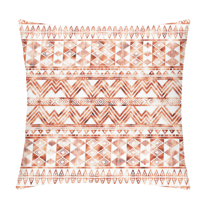 Personality  Geometric Kilim Ikat Pattern With Grunge Texture Pillow Covers