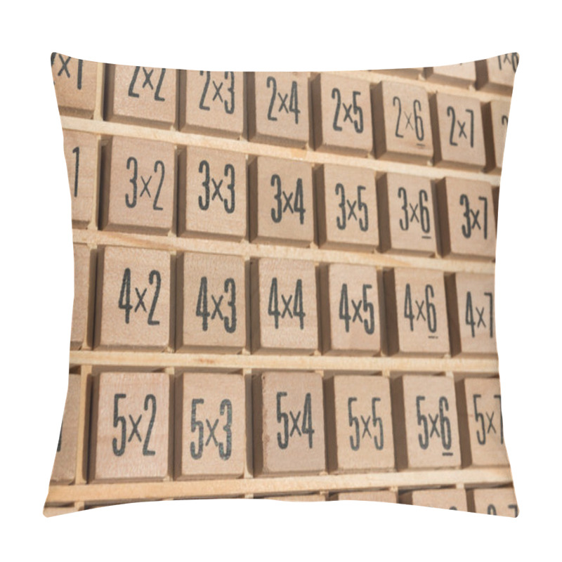 Personality  Educational Wooden Multiplication Table Pillow Covers