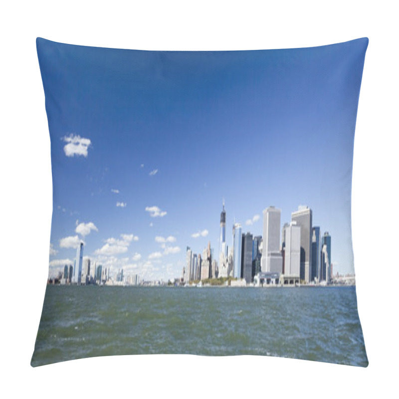 Personality  The New York City Downtown W The Freedom Tower And New Jersey Pillow Covers