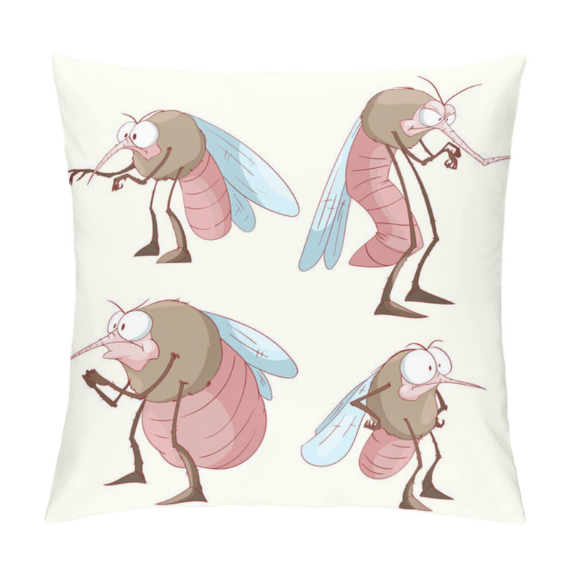 Personality  Set Of Cartoon Mosquitoes Pillow Covers