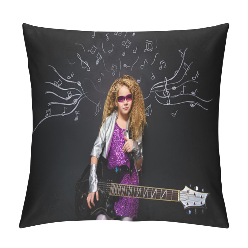 Personality  Rock Star. Music Concept. Pillow Covers