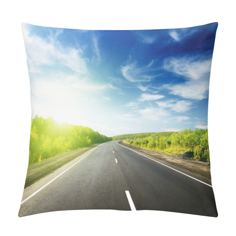 Personality  Road In Mountains Pillow Covers