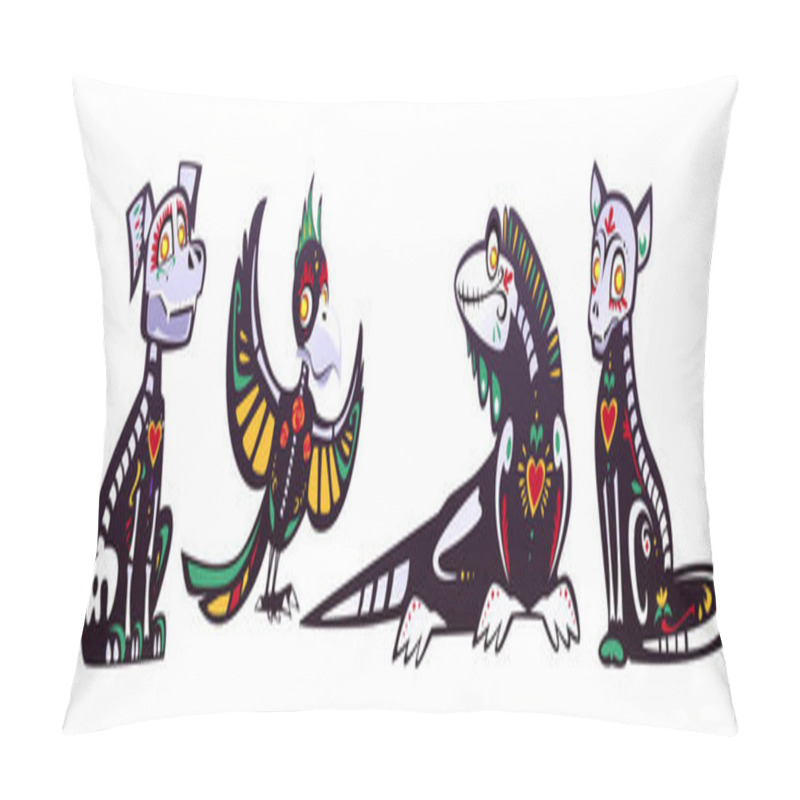 Personality  Dia De Los Muertos, Mexican Day Of Dead Pillow Covers