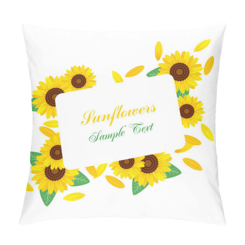 Personality  Sunflower Pillow Covers