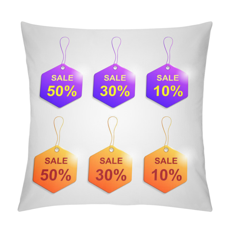 Personality  Vector Set Of Labels For Sale. Pillow Covers