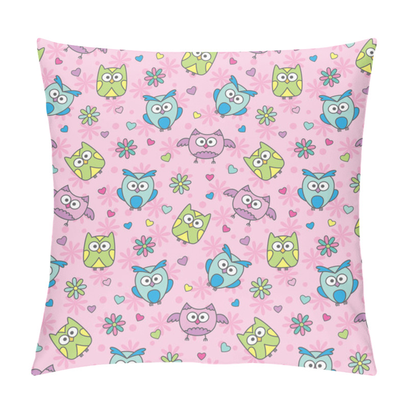 Personality  Pattern Of Cartoon Owls Pillow Covers