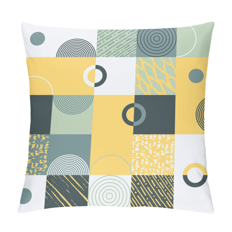 Personality  Trendy Artwork Pattern With Abstract Vector Geometric Shapes And Organic Natural Textures. Simple Form Bold Graphic Design, Useful For Web Art, Invitation Cards, Posters, Prints, Textile, Backgrounds Pillow Covers