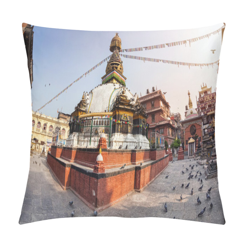 Personality  Kathesimbhu Stupa In Kathmandu Pillow Covers