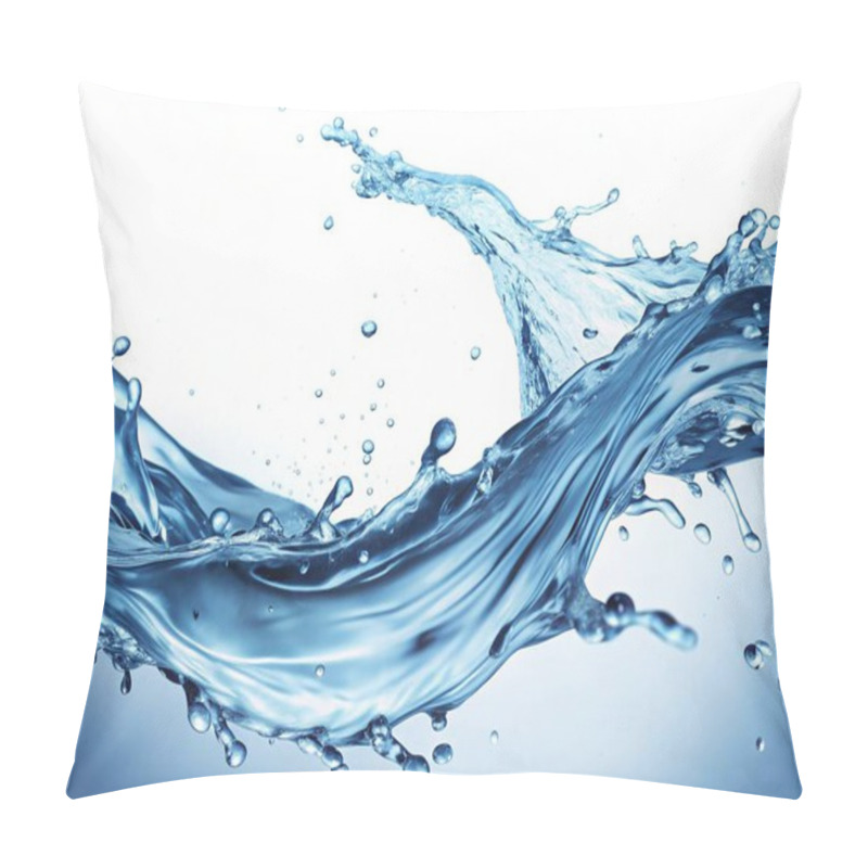 Personality  Close-Up Rippling Water Movement Graphic For Spa And Wellness Backgrounds In High-Resolution Pillow Covers