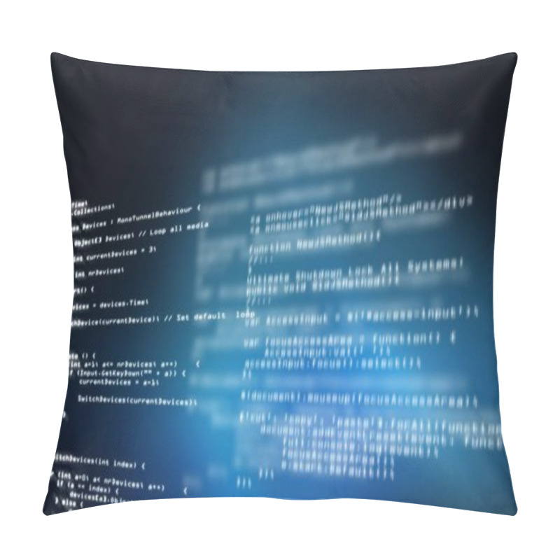 Personality  Digital Composite Of Coding Text Floating Pillow Covers