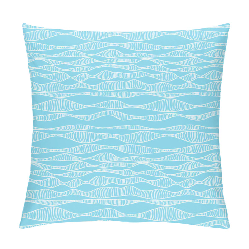 Personality  Seamless Abstract Background Of Wavy Lines.  Pillow Covers