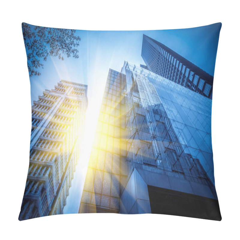 Personality  Skyscrapers In The Financial District Of Shanghai, China Pillow Covers