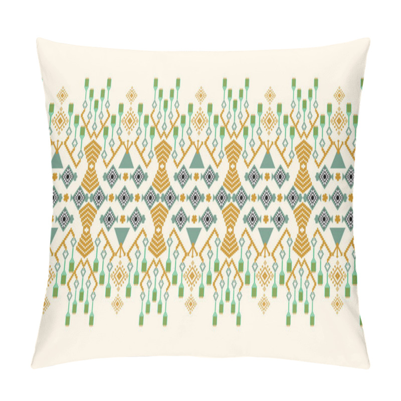 Personality  Ethnic Pattern Seamless, Geometric Design ,Aztec Embroidery Border Seamless Patterns.ethnic Design,  Pattern Art Wallpaper Background, Design For Fabric, Curtain, Carpet ,geometry Seamless Pattern Pillow Covers