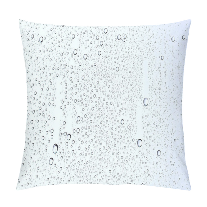 Personality  Gray Wet Background, Raindrops On Window Glass, Concept Of Autumn Weather Pillow Covers