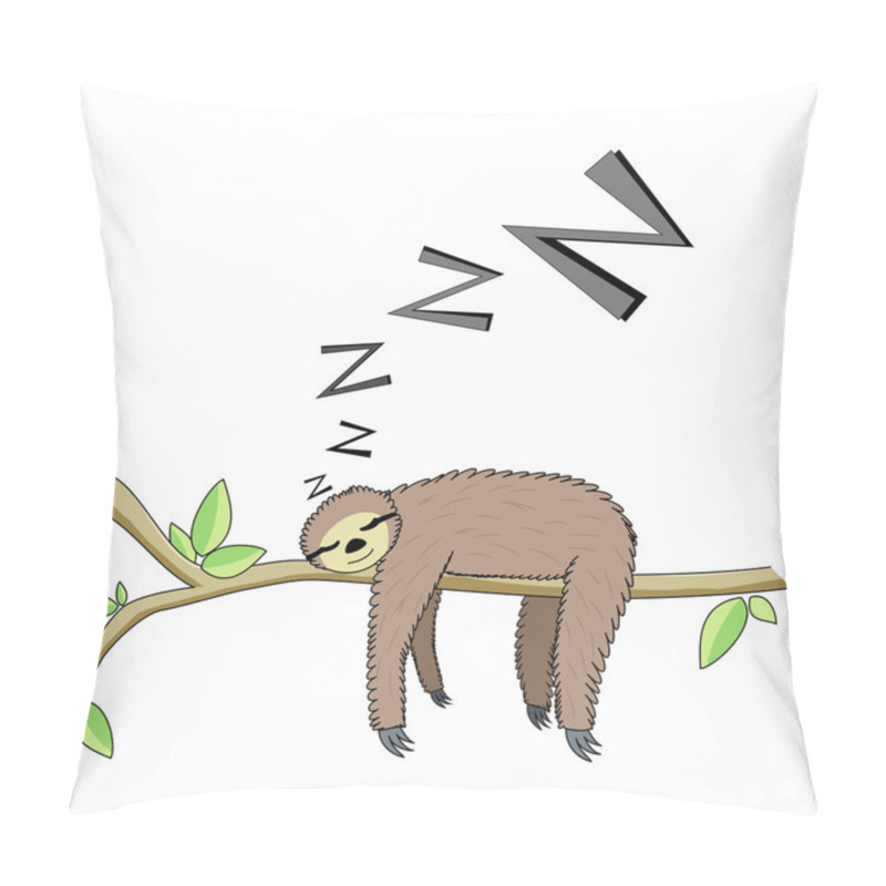 Personality  Cartoon Sleeping Sloth Pillow Covers