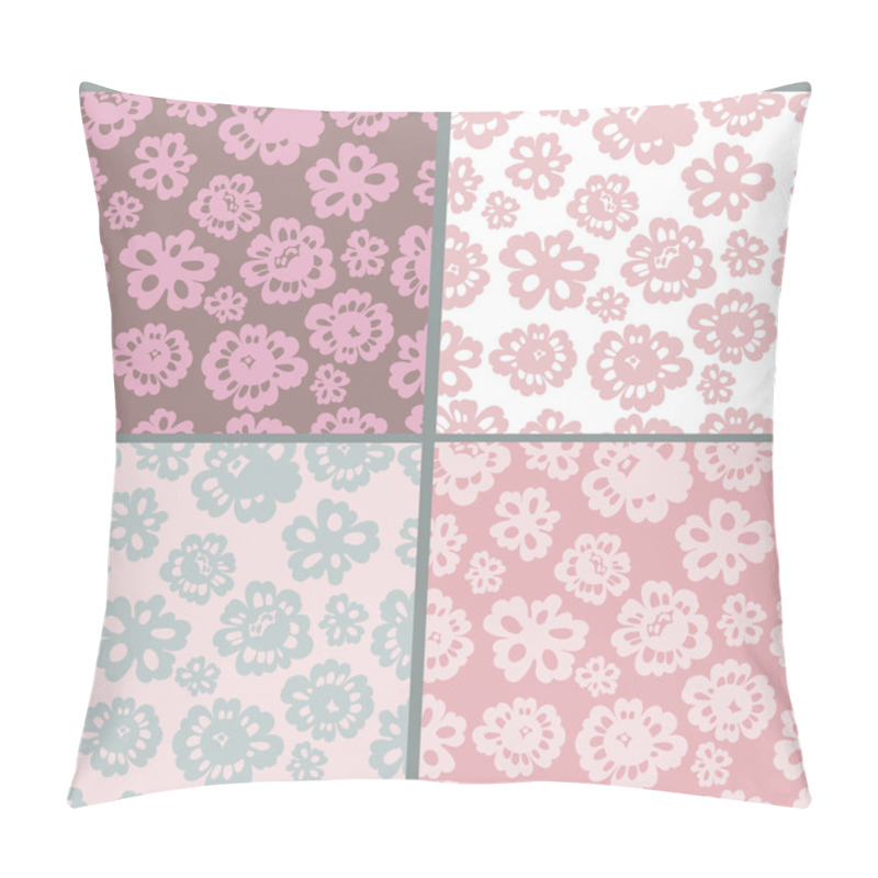 Personality  Floral Seamless Patterns Collection Pillow Covers