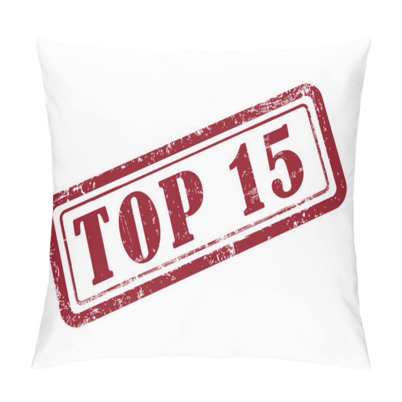 Personality  Stamp Top 15 In Red Pillow Covers