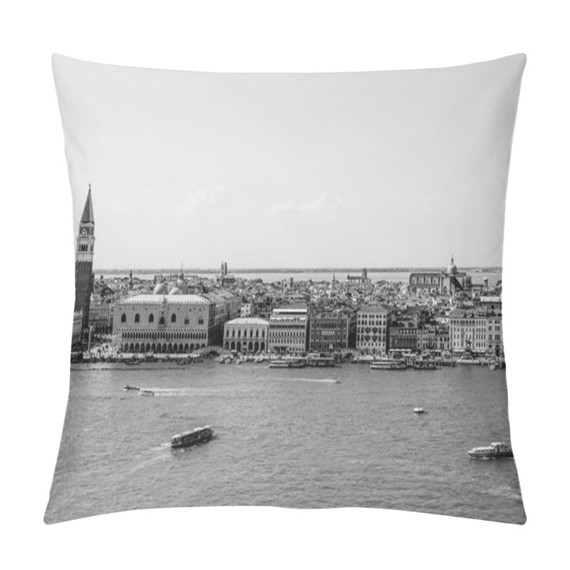 Personality  Aerial View Over Skyline Of Venice At St Marks Place With Campanile And Doge Palace Pillow Covers