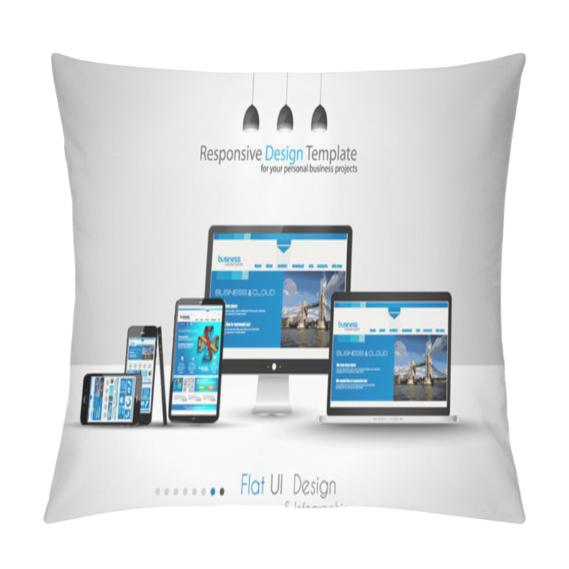 Personality  Modern Devices Mockups Fpr Your Business Projects. Pillow Covers