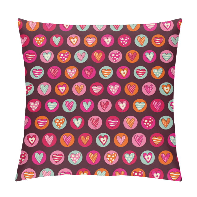 Personality  Seamless Heart Pattern Pillow Covers