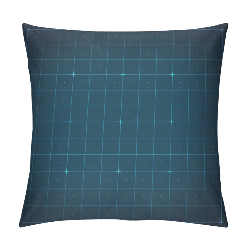 Personality  Grid For Virtual Futuristic Interface HUD Pillow Covers