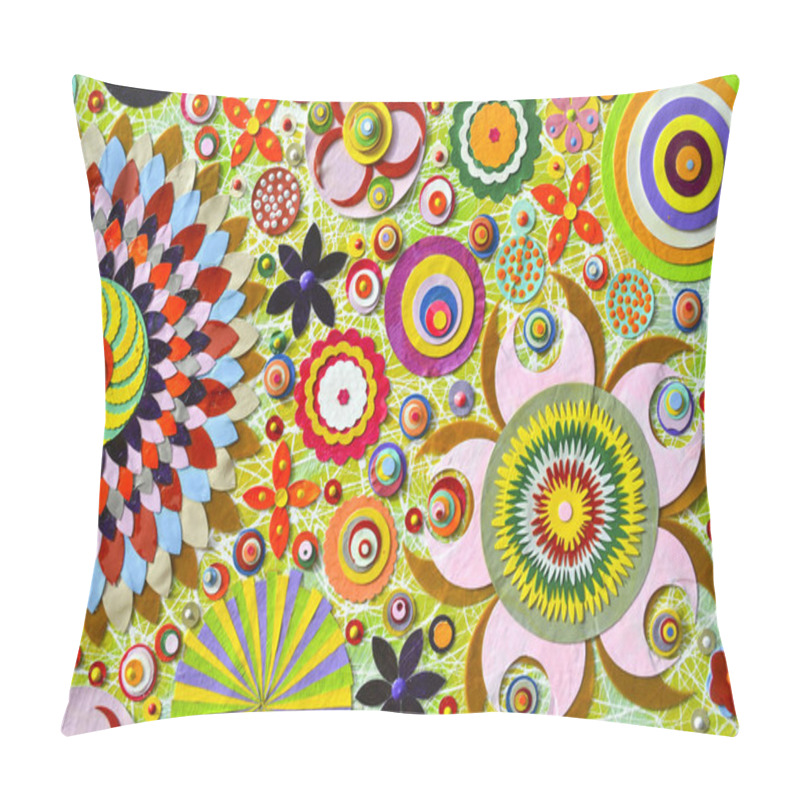 Personality  Floral Chaos Abstract Collage Pillow Covers