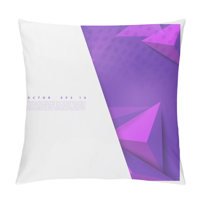 Personality  Vector Background Abstract Polygon Triangle. Pillow Covers