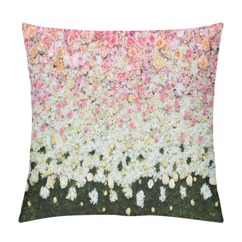 Personality  Beautiful Flowers Background For Wedding Scene Pillow Covers