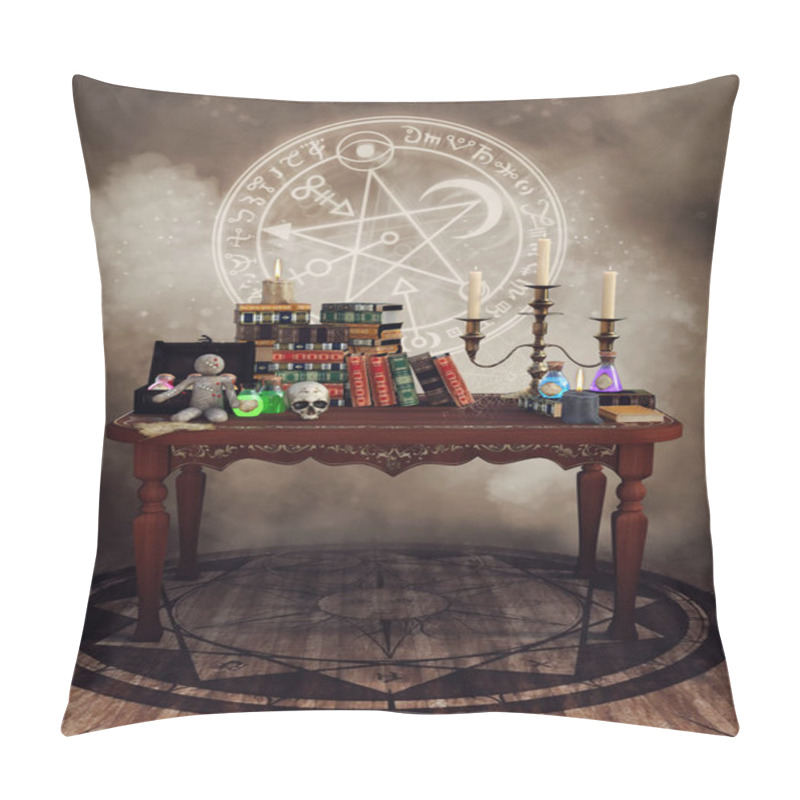 Personality  Table With Magic Items Pillow Covers