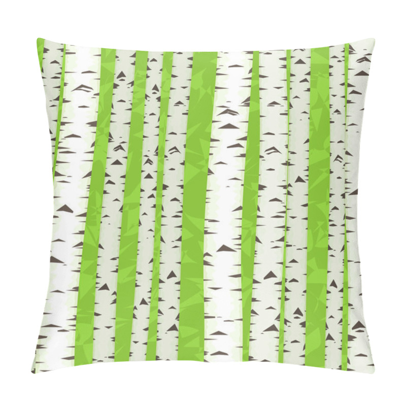 Personality  Birch Stems Seamless, Pillow Covers