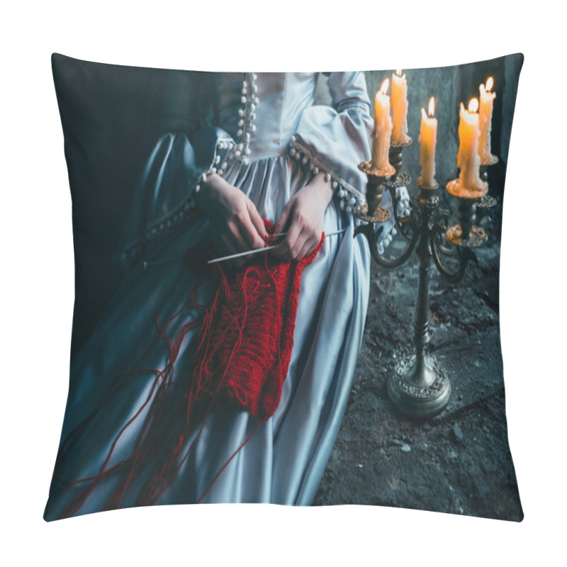 Personality  Woman In Victorian Dress Pillow Covers