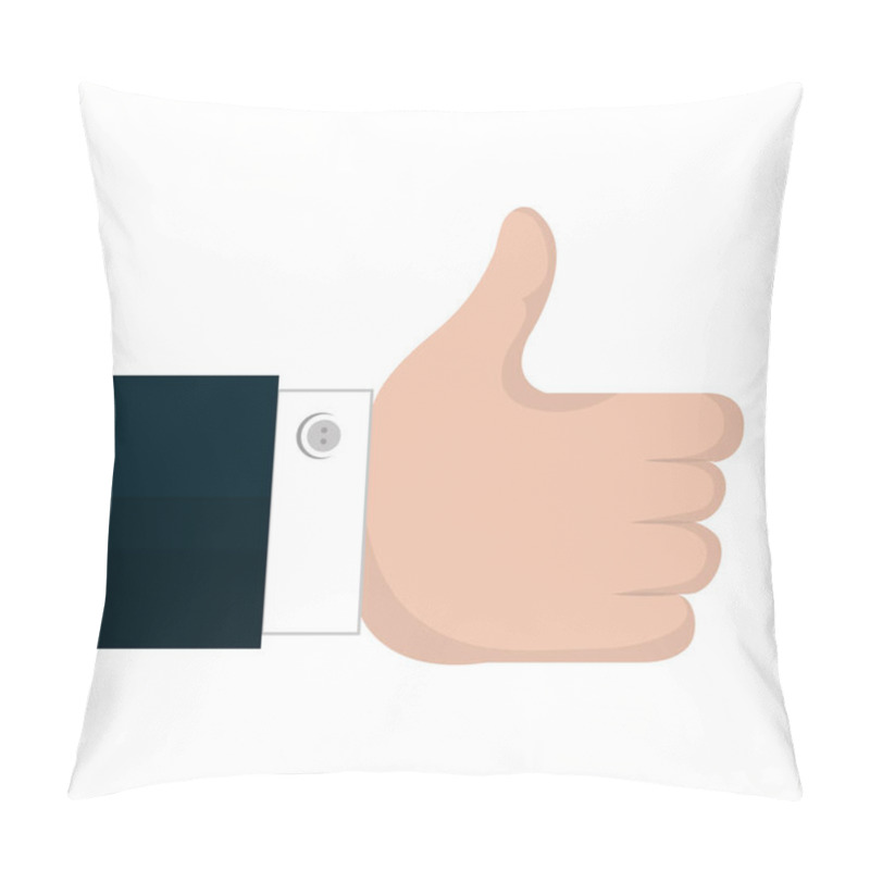 Personality  Hand Human Like Isolated Icon Pillow Covers