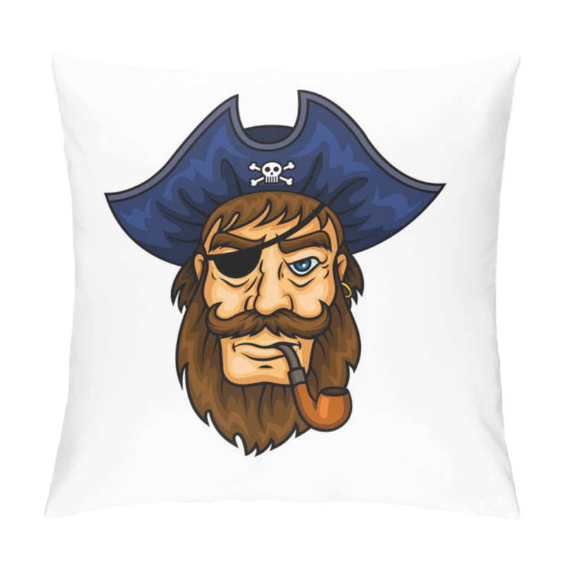 Personality  Cartoon Pirate Captain With Smoking Pipe Pillow Covers