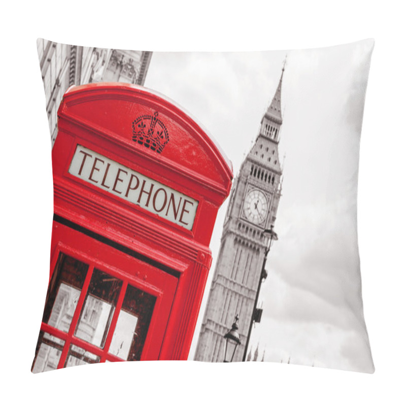 Personality  Phone Booth. London, UK Pillow Covers