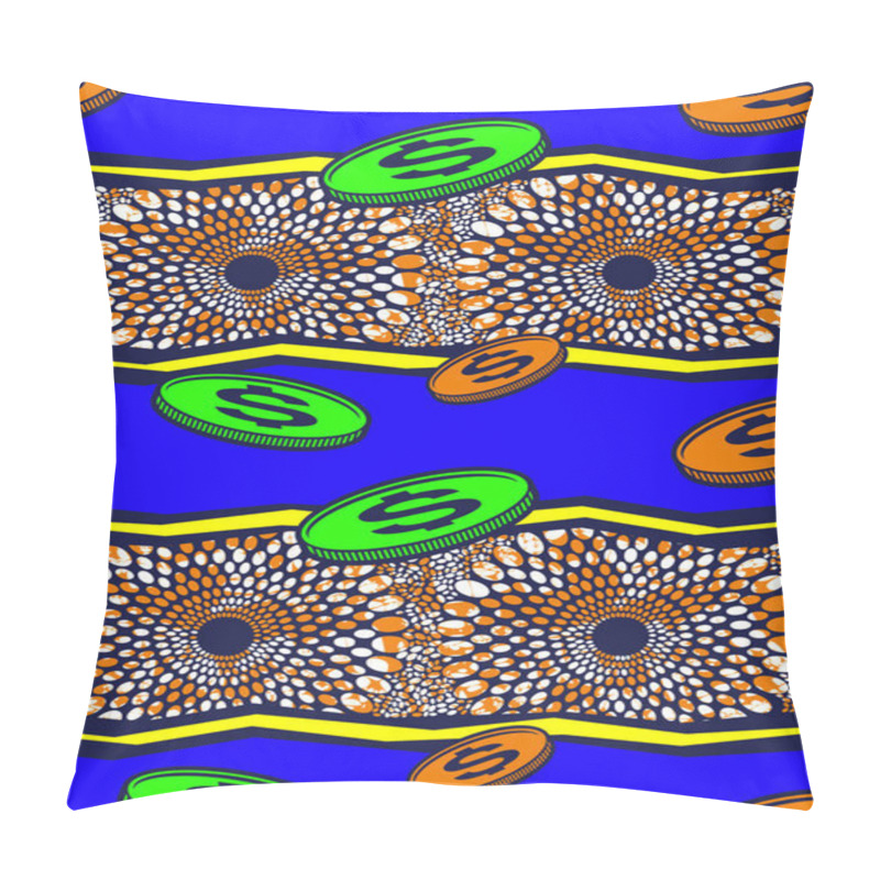 Personality  African Fashion Seamless Pattern Ornament In Vibrant Colours, Picture Art And Abstract Background For Fabric Print, Scarf, Shawl, Carpet, Kerchief, Handkerchief, Vector Illustration File EPS10.  Pillow Covers