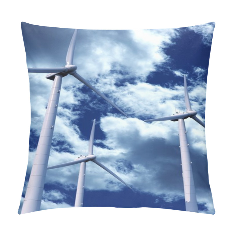 Personality  Wind Turbines Pillow Covers