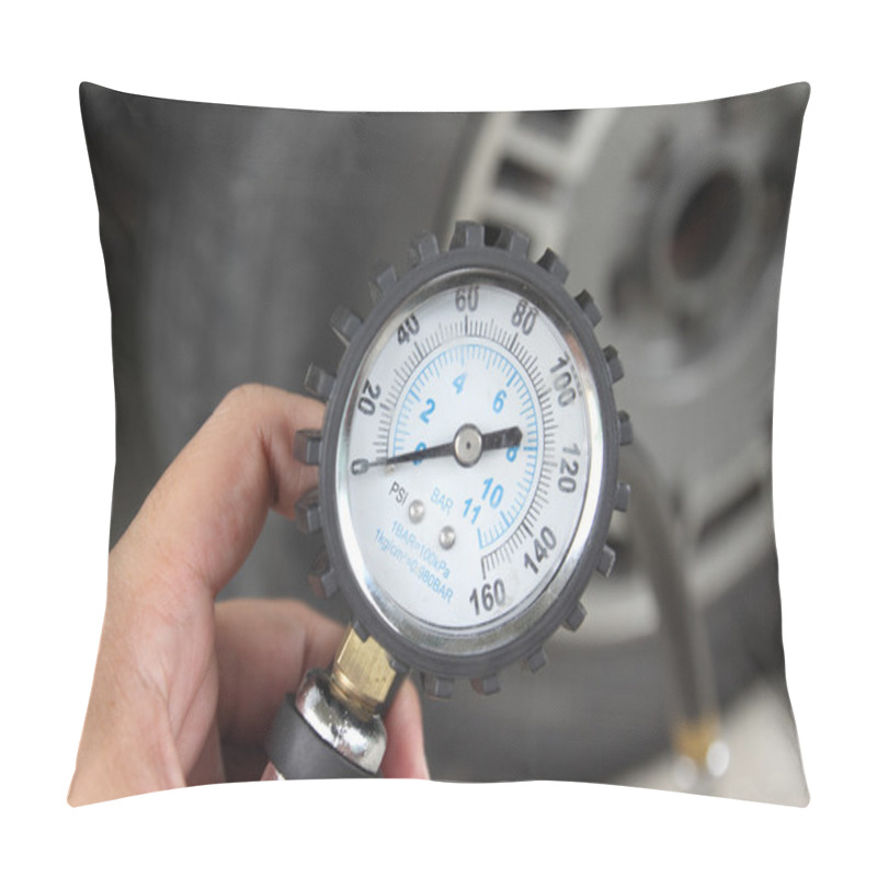 Personality  Pressure Gauge For Car Tyre Pressure Measurement Pillow Covers