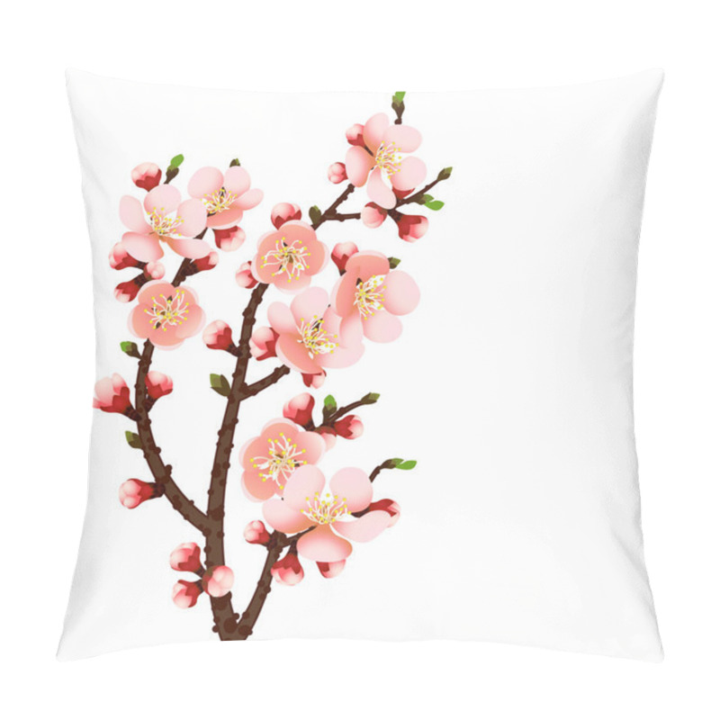 Personality  Cherry Blossom Branch Abstract Background Pillow Covers