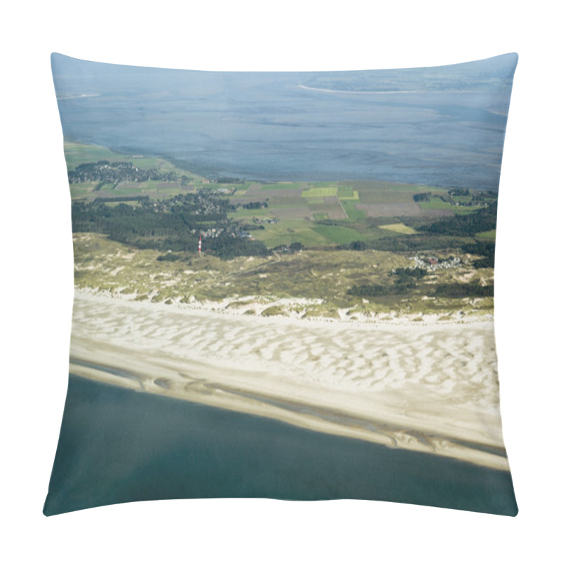 Personality  Aerial View From The Schleswig-Holstein Wadden Sea National Park Pillow Covers